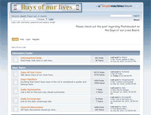 Tablet Screenshot of daysofourlives.sherylspage.com